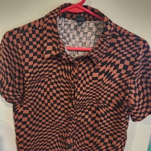 Wild Fable short sleeve button top